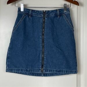 Hollister Blue A-line Mini Skirt Casual